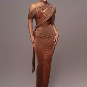 JLUXLABEL Celestina One Shoulder Dress medium